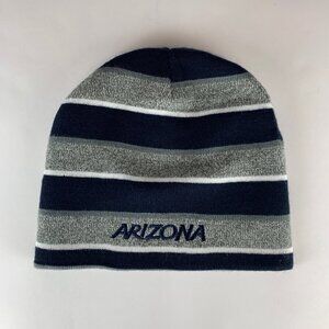 Arizona Wildcats NCAA Gray Navy Blue Reversible Knit Beanie